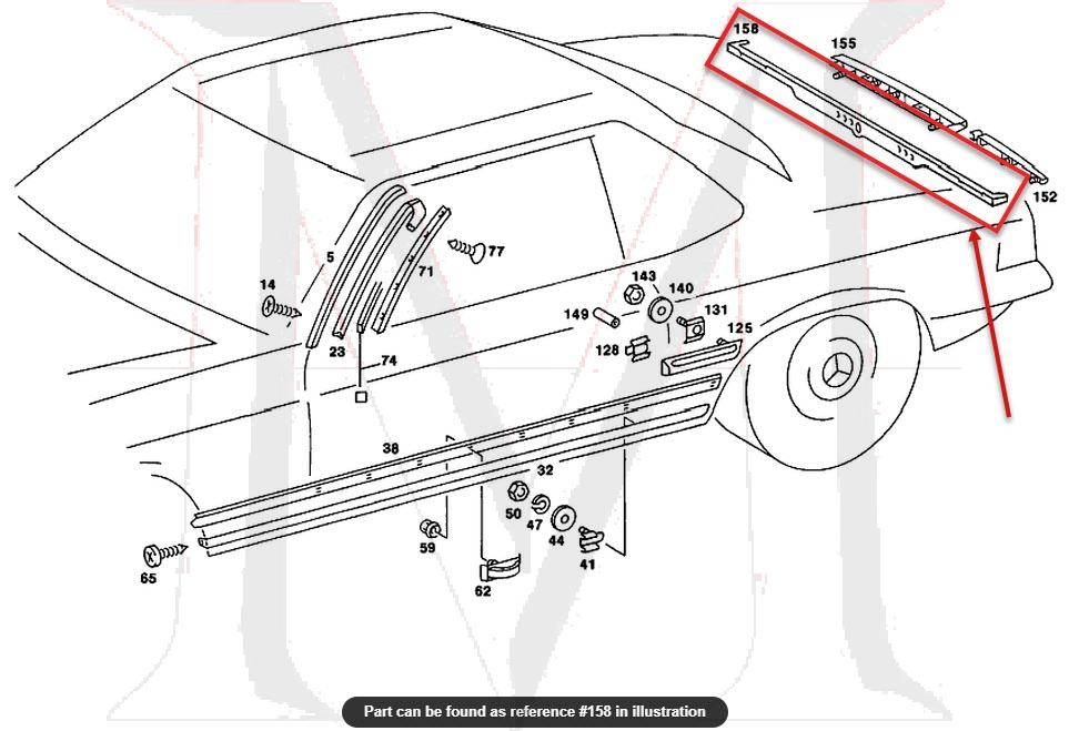TRUNK MOULDING PAD